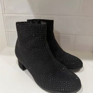 Art Class Black Sparkle Kids Boots
